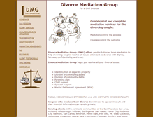 Tablet Screenshot of divorcemediationgroup.com